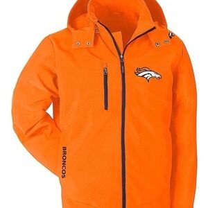 NFL Denver Broncos Three Layer Soft Shell Jacket Wind & Water Resistant XL